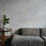 sofa, side table, aesthetic, wall, texture, room